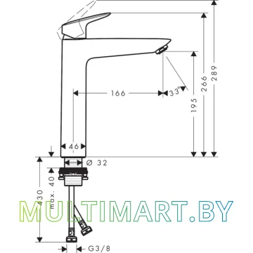 Смеситель Hansgrohe Logis 71091000 картинка 5